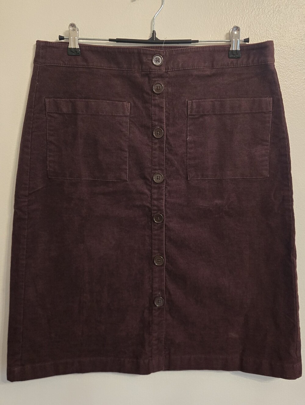 NWT LOFT Outlet Brown Corduroy Skirt Size 12 Fall Academia Preppy